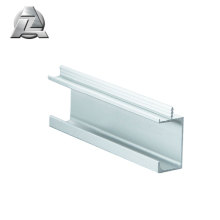 6063 T5 standard size 8mm thin wall silver aluminium g channel